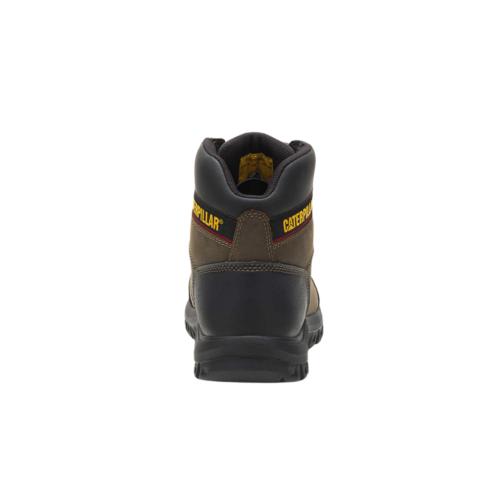 Caterpillar Leather Men's Outline Steel Toe Work Boot, Dark Gull Grey
