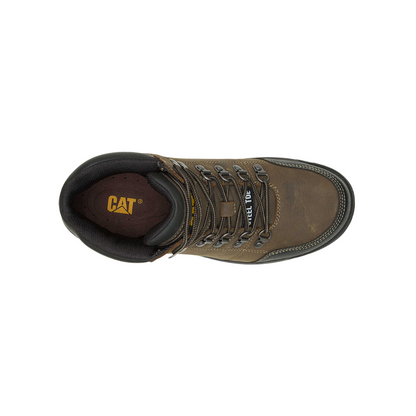 Caterpillar Leather Men's Outline Steel Toe Work Boot, Dark Gull Grey