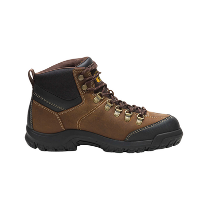 Caterpillar Men's Full Grain Leather  Work Boot, Threshold Waterproof Work Boot, Real Brown