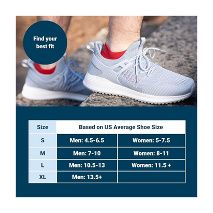 OS1st WIDE Wellness Performance Socks | No Show Black, White OS1-38541WX