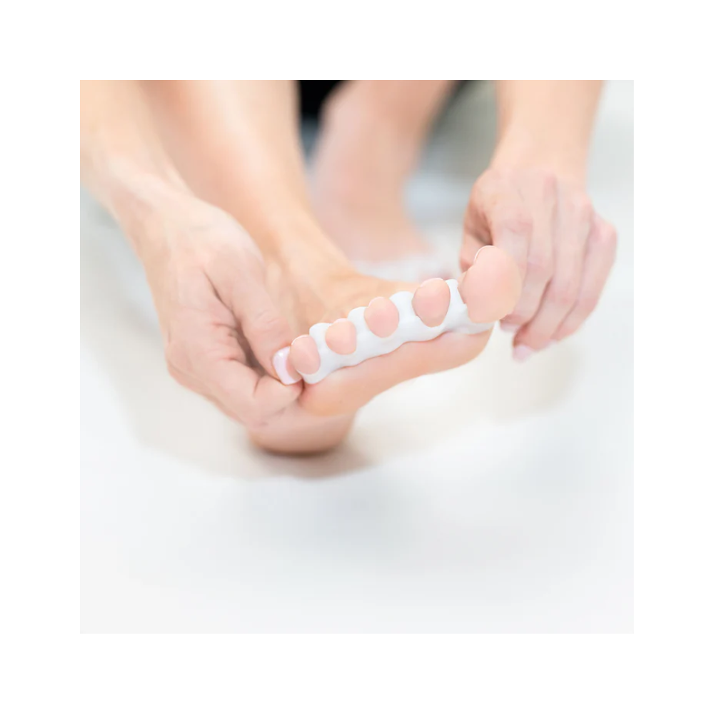 OS1st Toe Spacers Medium Clear SEBS Toe Alignment Corrector Fatigue Reducer