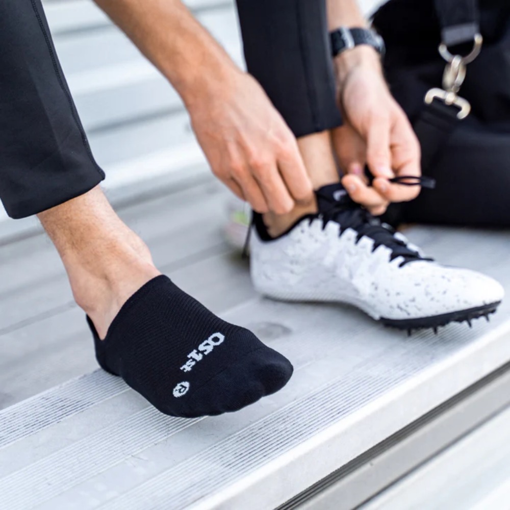 OS1st NK1 Nekkid No Show Socks Unisex Non‑Slip Light Compression Moisture Wicking Breathable