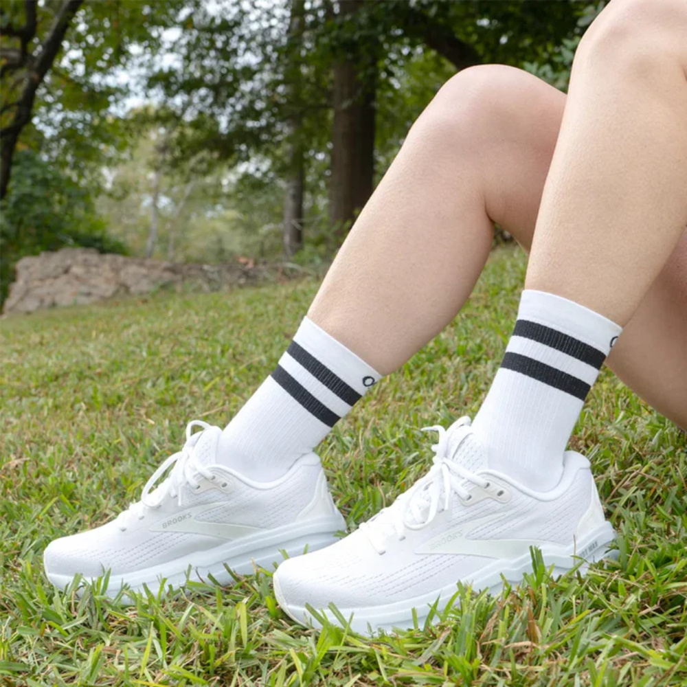 OS1st WC Wicked Comfort Crew Sock-Striped