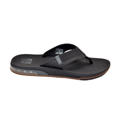 Reef Men's  Arch Support Fanning Bottle Opener Shock Absorption Sandal, Black