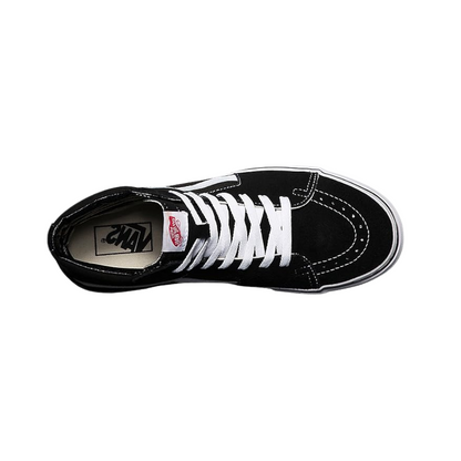 Vans Sk8-Hi Sneakers Men's Canvas Suede Skateboard High-Top Shoes Black/Black/White