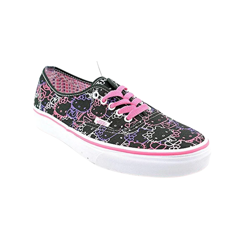 Vans Toddler Hello kitty Authentic Sneaker, Black Passion Flower, 4.5T