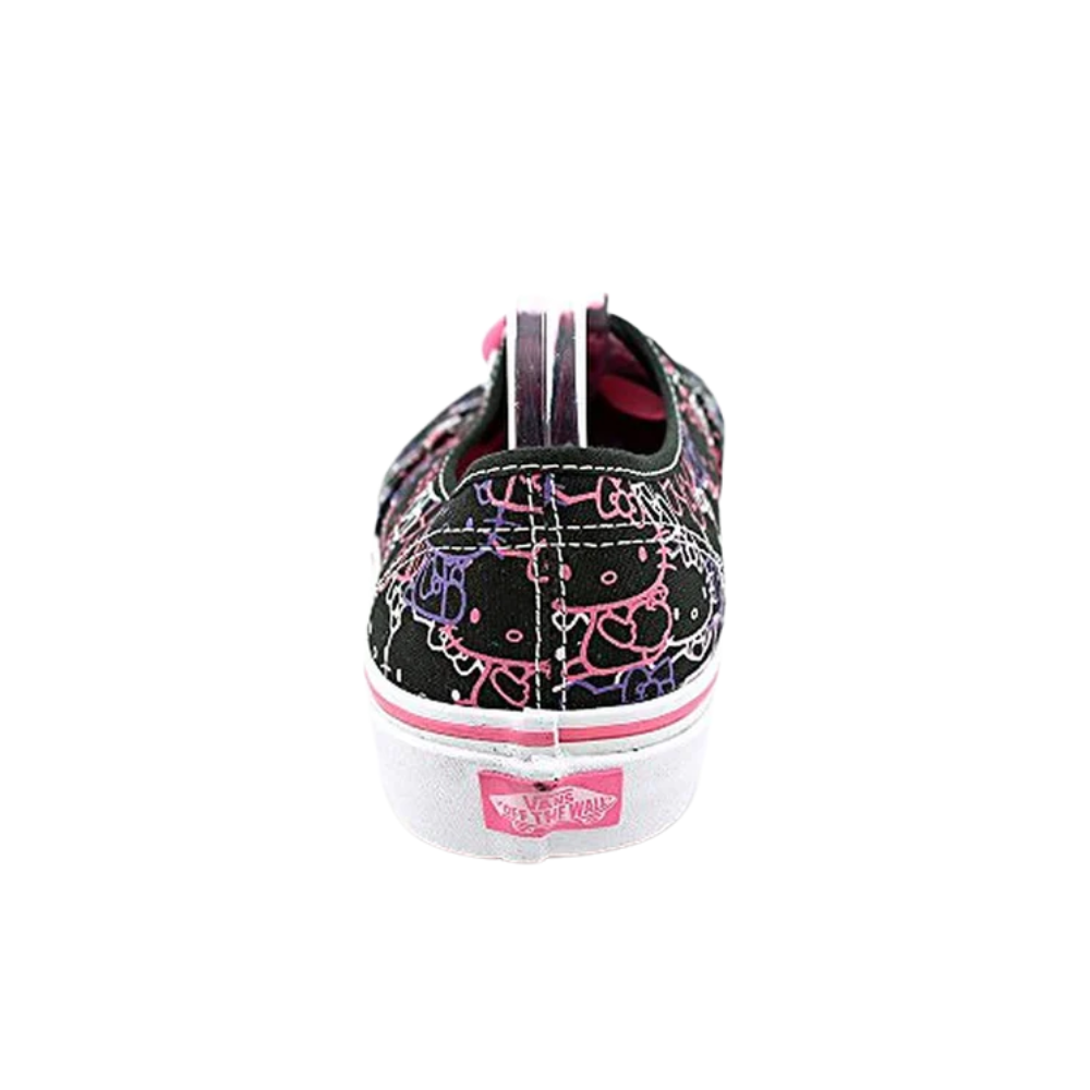 Vans Toddler Hello kitty Authentic Sneaker, Black Passion Flower, 4.5T