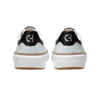 Cole Haan Men’s GrandPrø Topspin Luxurious Lightweight Leather Sneakers – Optic White, Wide
