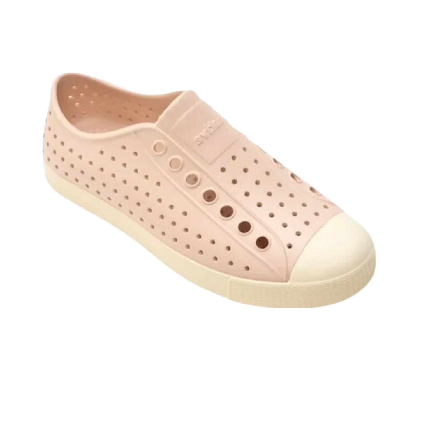 Native Shoes Jefferson Sugarlite – Lightweight, Breathable Unisex Adults Sneakers, Chameleon Pink/Bone White