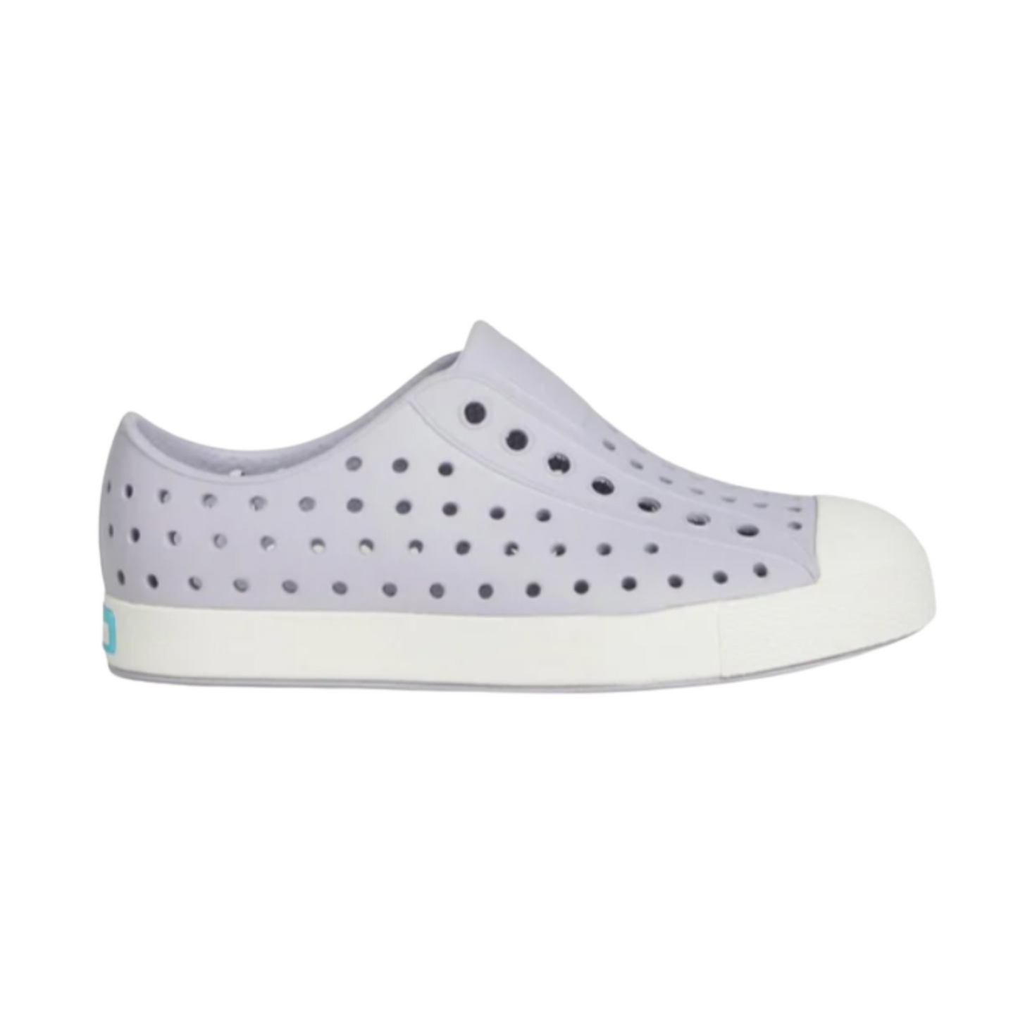 Native Shoes Jefferson Child – Lightweight, Waterproof & Breathable Sneakers in Future Purple/Shell White