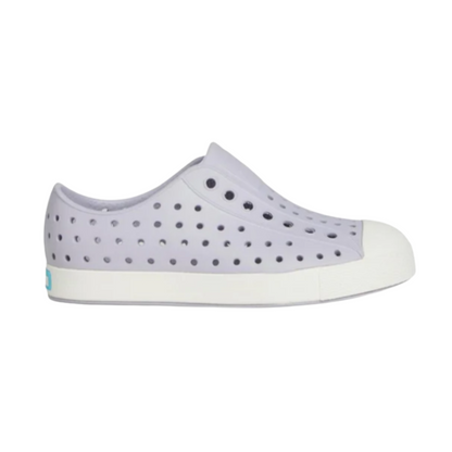 Native Shoes Jefferson Child – Lightweight, Waterproof & Breathable Sneakers in Future Purple/Shell White