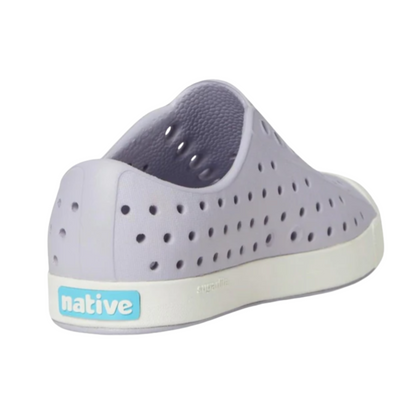 Native Shoes Jefferson Child – Lightweight, Waterproof & Breathable Sneakers in Future Purple/Shell White