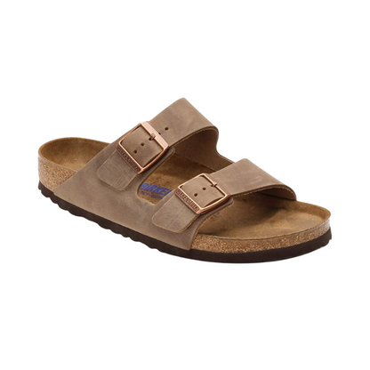 Birkenstock Arizona Soft Footbed Oiled Leather  Sandals Tobacco Brown