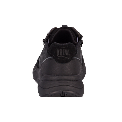 Drew Men’s Miller Orthotic Comfort Sneaker Black Suede Combo 40115