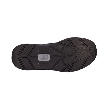 Drew Men’s Miller Orthotic Comfort Sneaker Black Suede Combo 40115