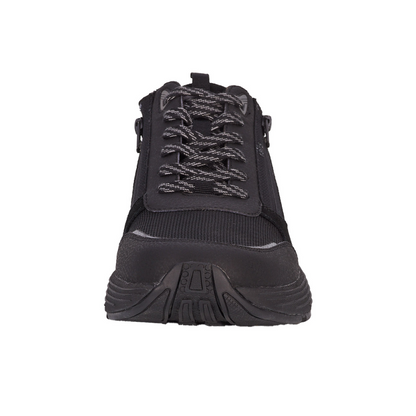 Drew Men’s Miller Orthotic Comfort Sneaker Black Suede Combo 40115