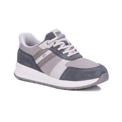 Drew Men’s Connor Orthotic Comfort Sneaker Gray Suede Combo 40113