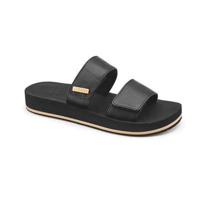 Cobian Women’s Dana Rise™ Adjustable Strap Elevated Sandal – Black