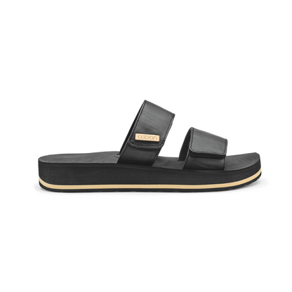 Cobian Women’s Dana Rise™ Adjustable Strap Elevated Sandal – Black