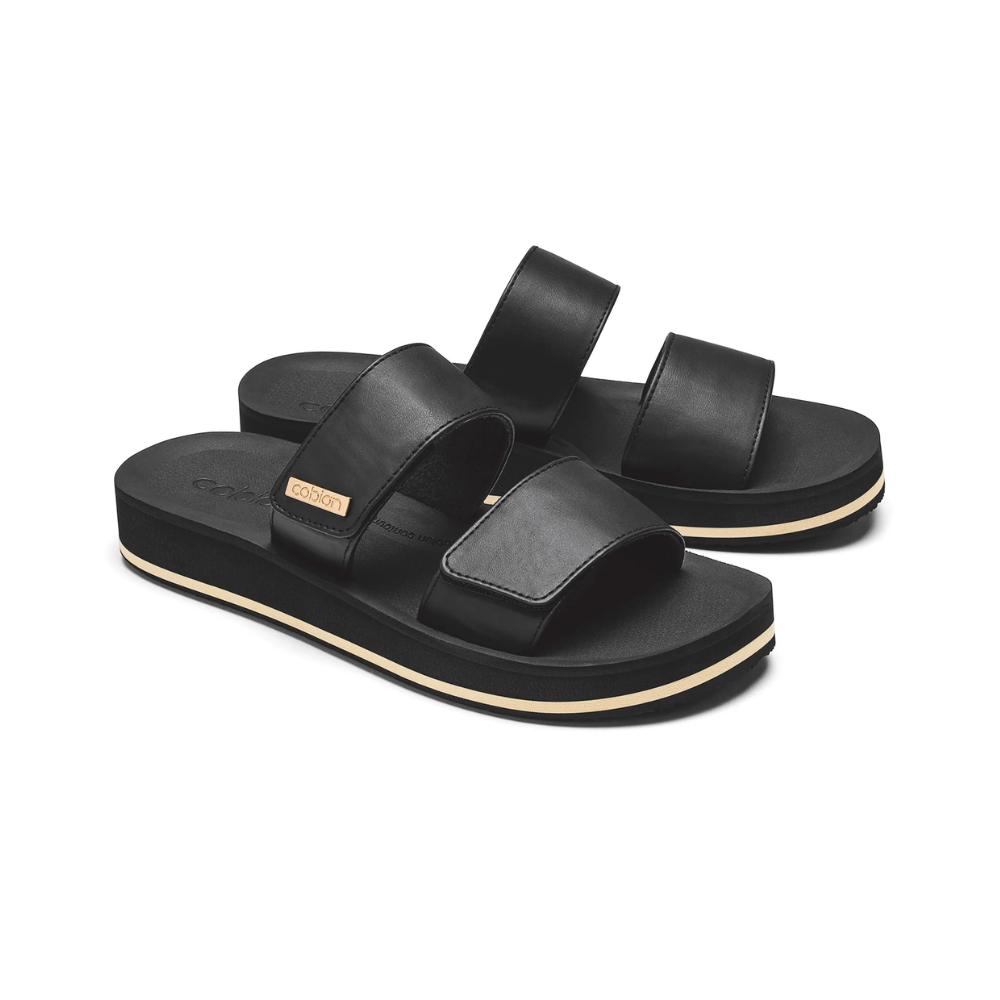 Cobian Women’s Dana Rise™ Adjustable Strap Elevated Sandal – Black