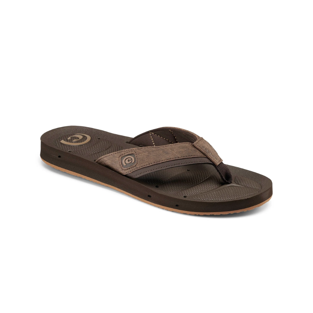 Cobian Men’s Draino 2™ Waterproof with Drainage Flip‑Flops - Chocolate