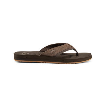 Cobian Men’s Draino 2™ Waterproof with Drainage Flip‑Flops - Chocolate