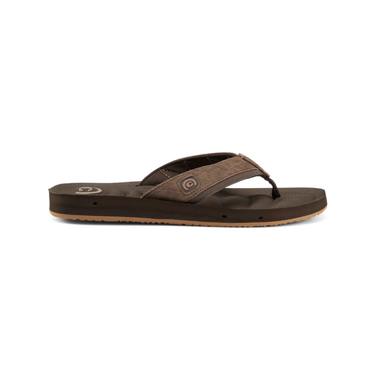 Cobian Men’s Draino 2™ Waterproof with Drainage Flip‑Flops - Chocolate