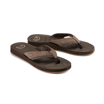 Cobian Men’s Draino 2™ Waterproof with Drainage Flip‑Flops - Chocolate
