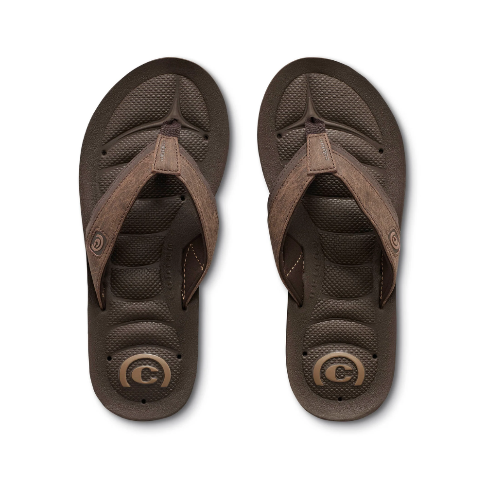 Cobian Men’s Draino 2™ Waterproof with Drainage Flip‑Flops - Chocolate