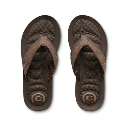 Cobian Men’s Draino 2™ Waterproof with Drainage Flip‑Flops - Chocolate