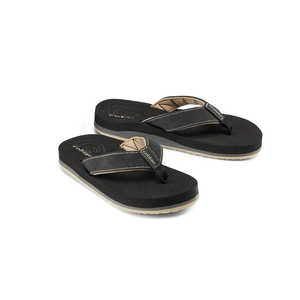 Cobian Kids Floater 2 Jr Flip Flops Black Sandals Boys Size 9 10 11 12 1 2 3