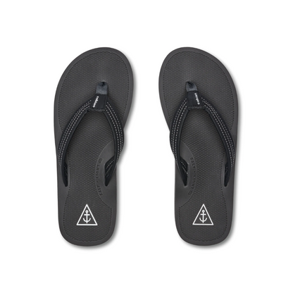 Cobian Anchor Men's Sandals Black Water Friendly Beach Thong  Flip Flops