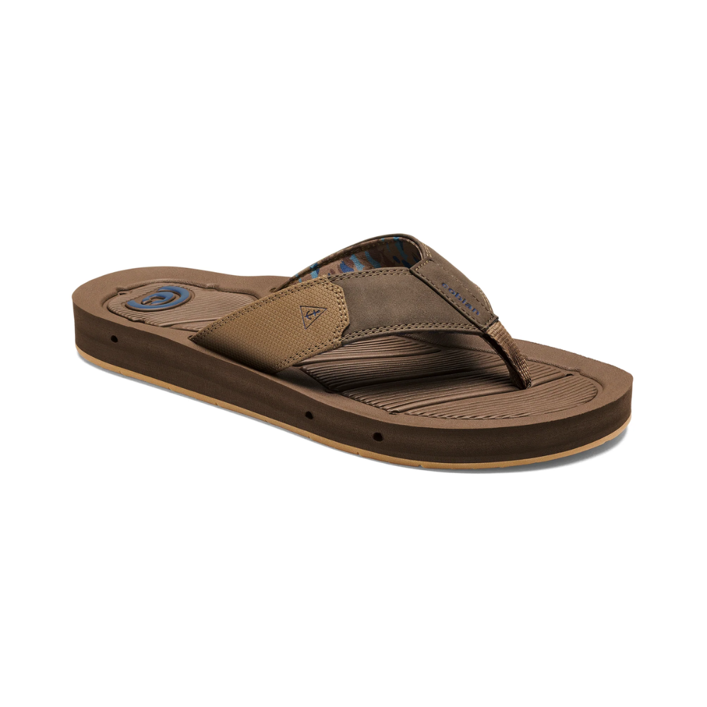 Cobian Men's Draino 3 Waterproof Beach Flip-Flops Brown Sizes 8-13