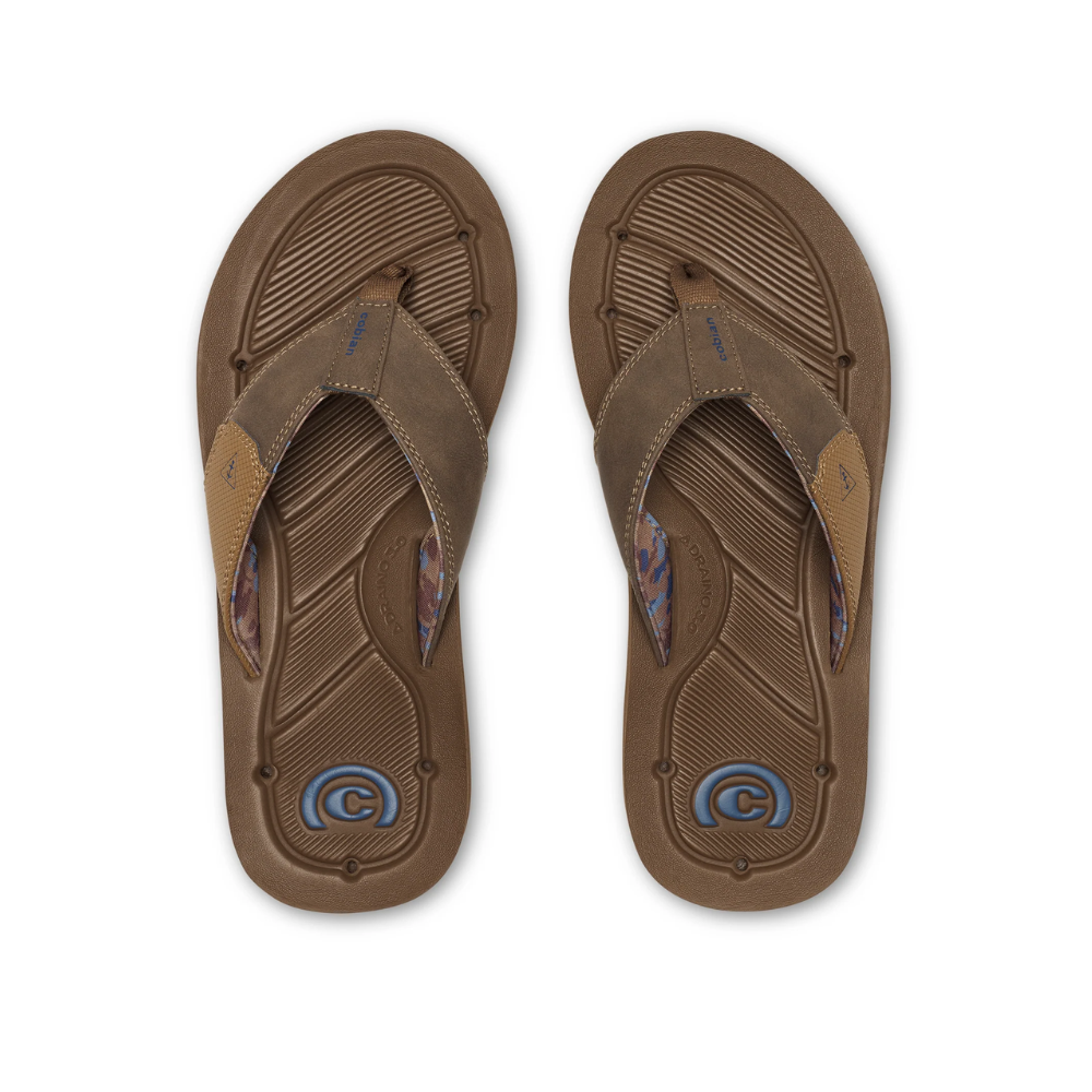 Cobian Men's Draino 3 Waterproof Beach Flip-Flops Brown Sizes 8-13