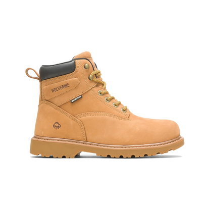 Wolverine Men's Floorhand 6" Waterproof Leather Work Boot - Wheat W10642