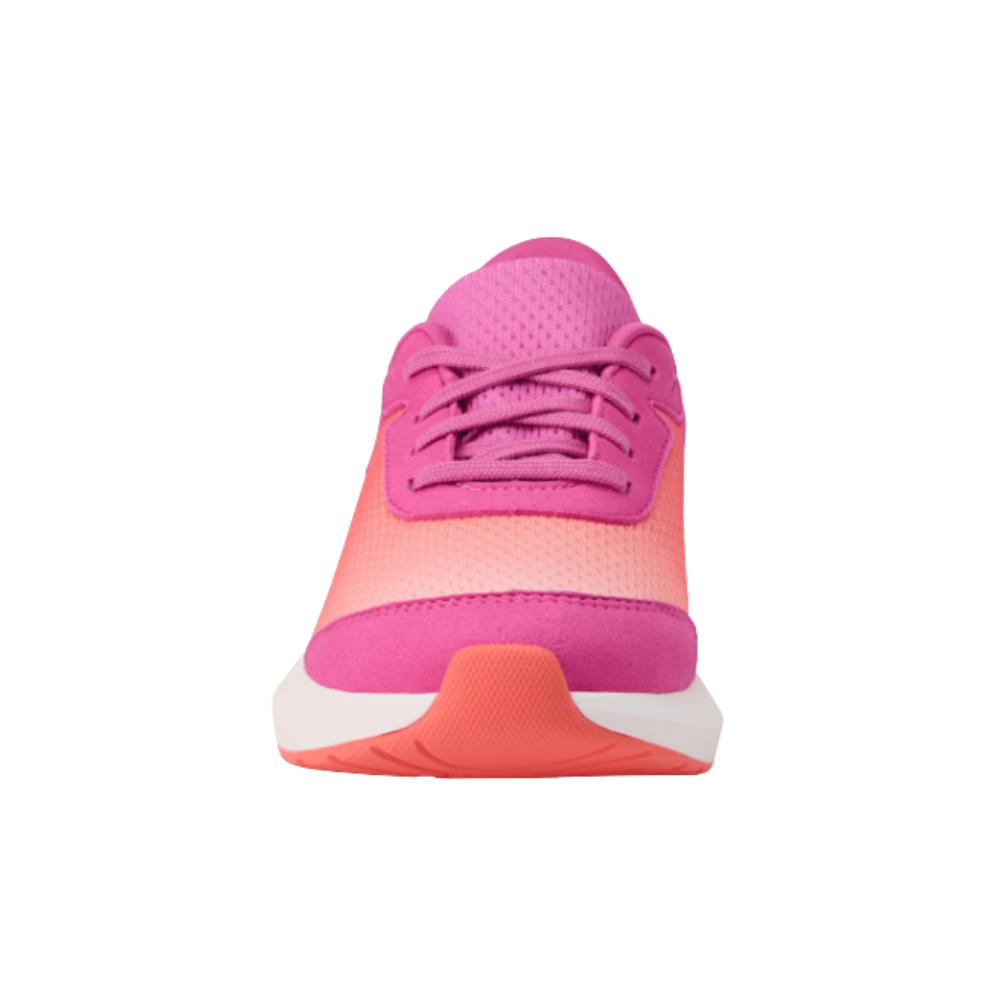 Kizik Kid's Athens 2 Hand's Free Girls Sneaker Fiery Coral/Rose Violet