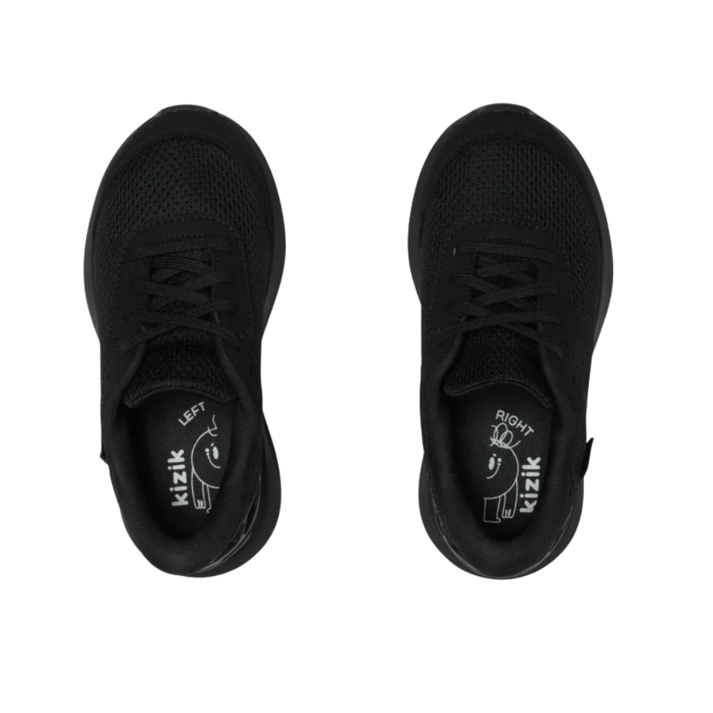 Kizik Kid's Athens 2 Hand's Free Unisex Lightweight Sneaker - Blackout
