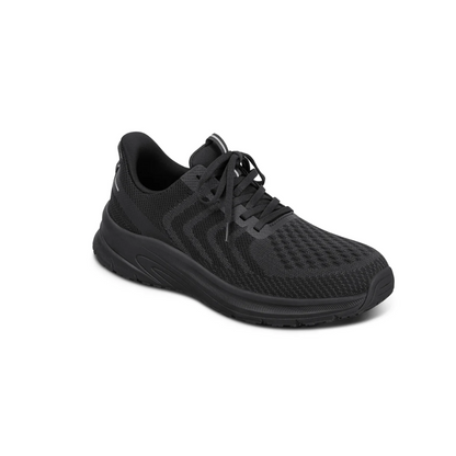 Orthofeet Men’s Tilos Hands‑Free Athletic Sneaker – Black 20018M