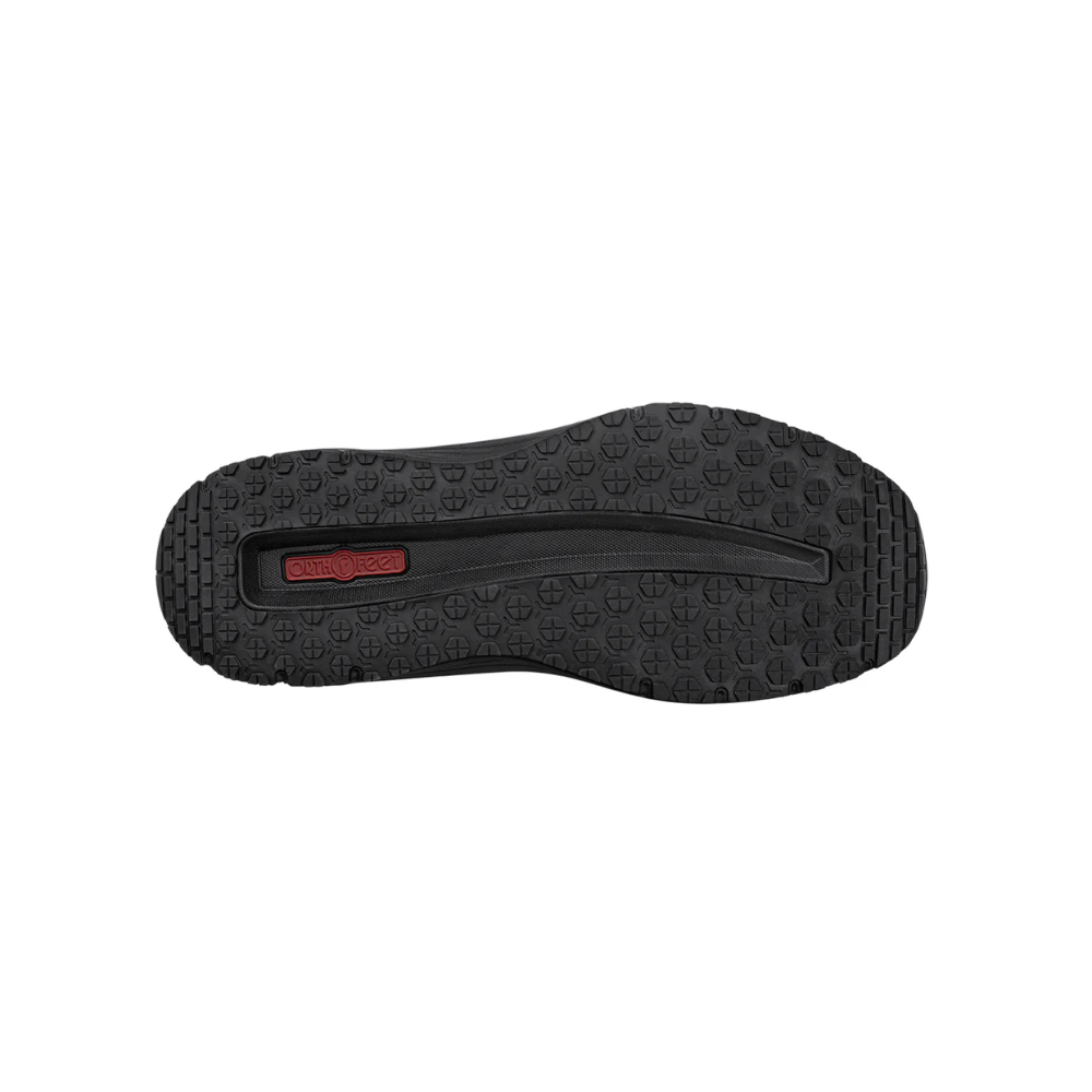 Orthofeet Men’s Tilos Hands‑Free Athletic Sneaker – Black 20018M