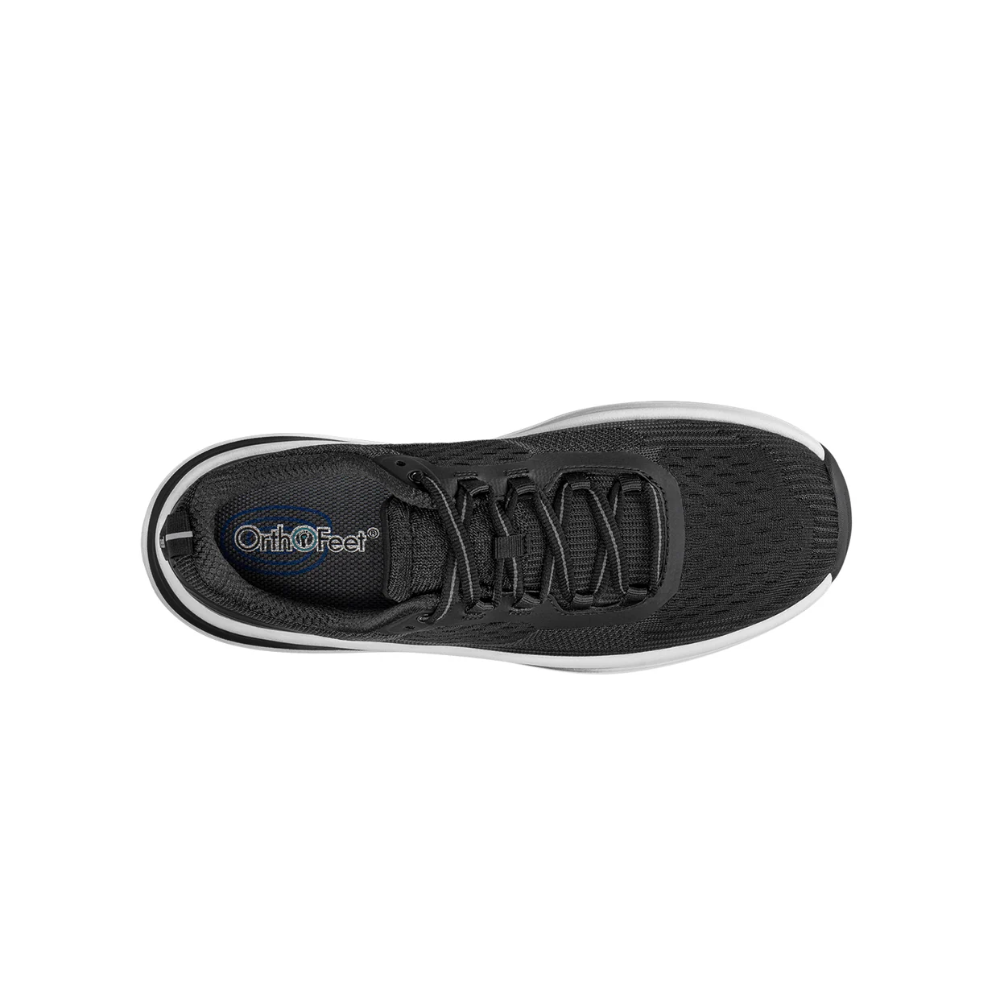 Orthofeet Relay - Women's Running Shoe - Black 87001M