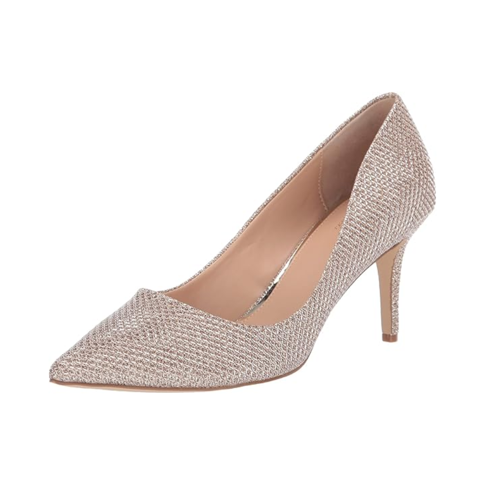 Jewel Badgley Mischka Rudy Pump – Champagne Fabric JW3151