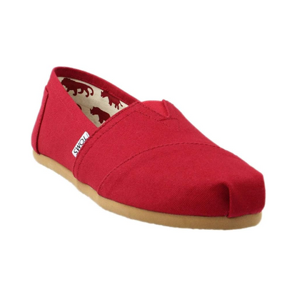 TOMS Women’s Alpargata Geometric Slip-On – Red Canvas