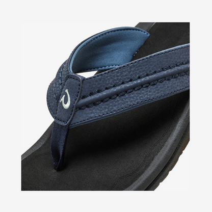 OluKai Hokua Men’s Beach Sandals - Blue Depth/Black 10161-TF40