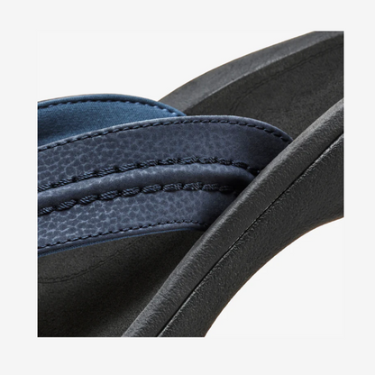 OluKai Hokua Men’s Beach Sandals - Blue Depth/Black 10161-TF40