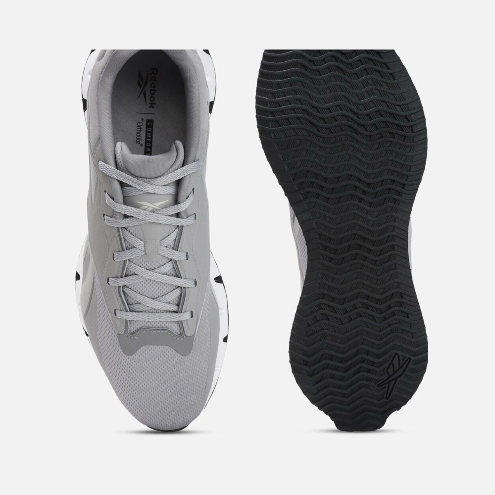 Reebok Zig Dynamica 4 Unisex Running Sneakers-Grey/Pure Grey 100033393