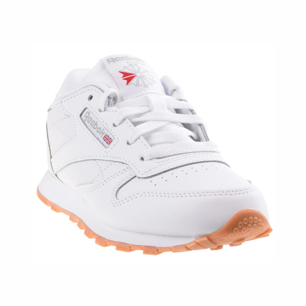 Reebok Classic Leather Little Kids' Sneakers – White/Gum (AR1148)