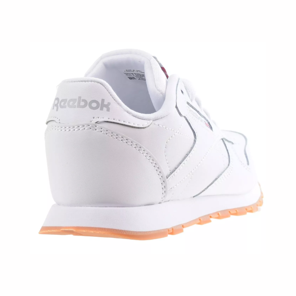 Reebok Classic Leather Little Kids' Sneakers – White/Gum (AR1148)