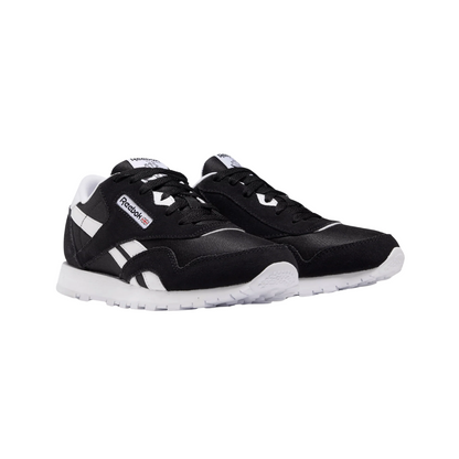 Reebok Kids Classic Nylon Sneakers - Black/Black White FV4441