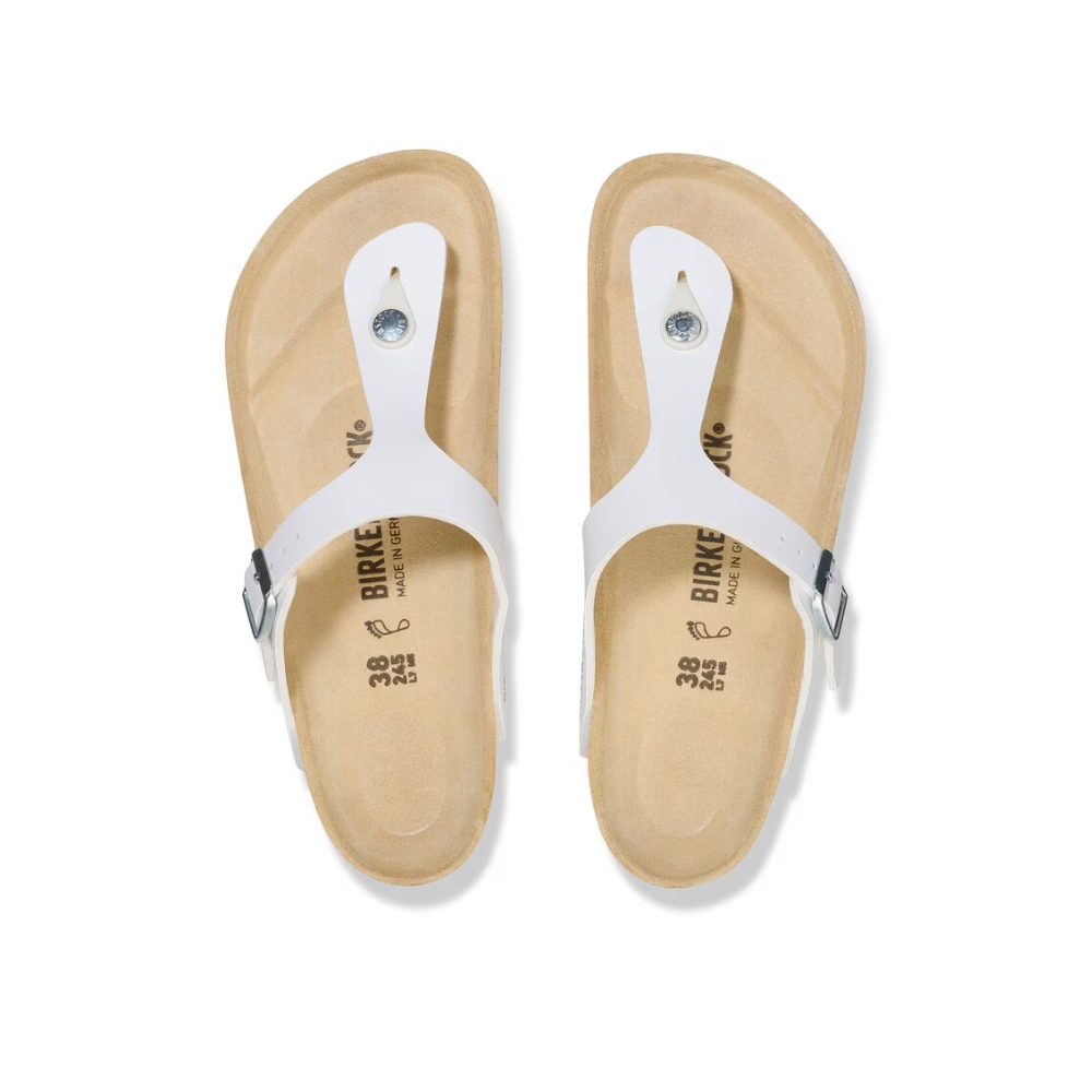 Birkenstock Gizeh Birko-Flor - White Unisex Sandal Regular