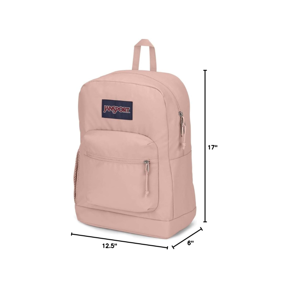 JanSport Cross Town Plus Lightweight Backpack Misty Rose JS0A7ZNZ7N8